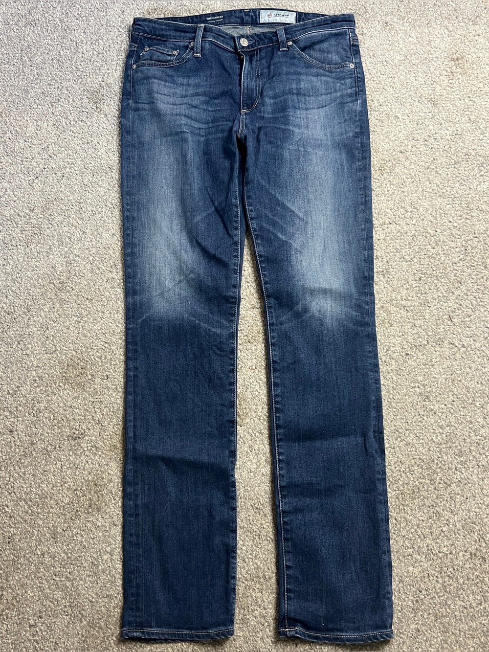 AG Adriano Goldschmied Jeans Womens 30R Blue The Harper Essential Straight Leg